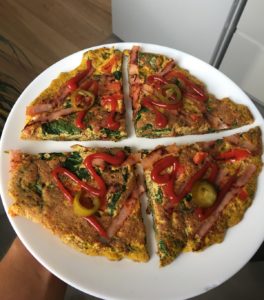 omlet z siemieniem lnianym